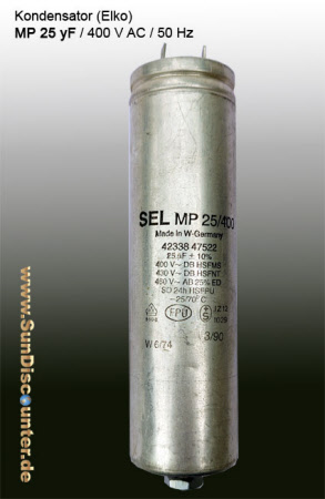 SEL MP Kondensator 40µF-400 Volt